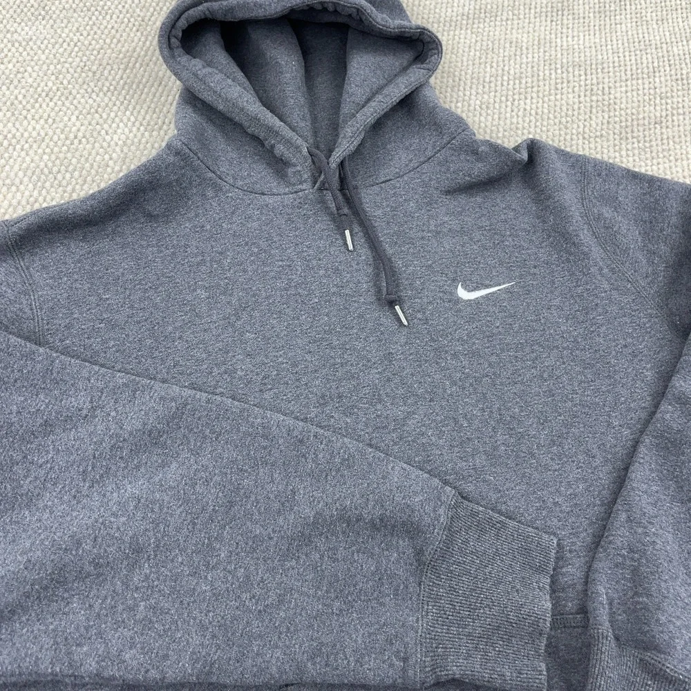 Nike Hoodie Men‎ XXL Gray Sweatshirt Sweater Mini Swoosh Heather Y2K Retro Adult